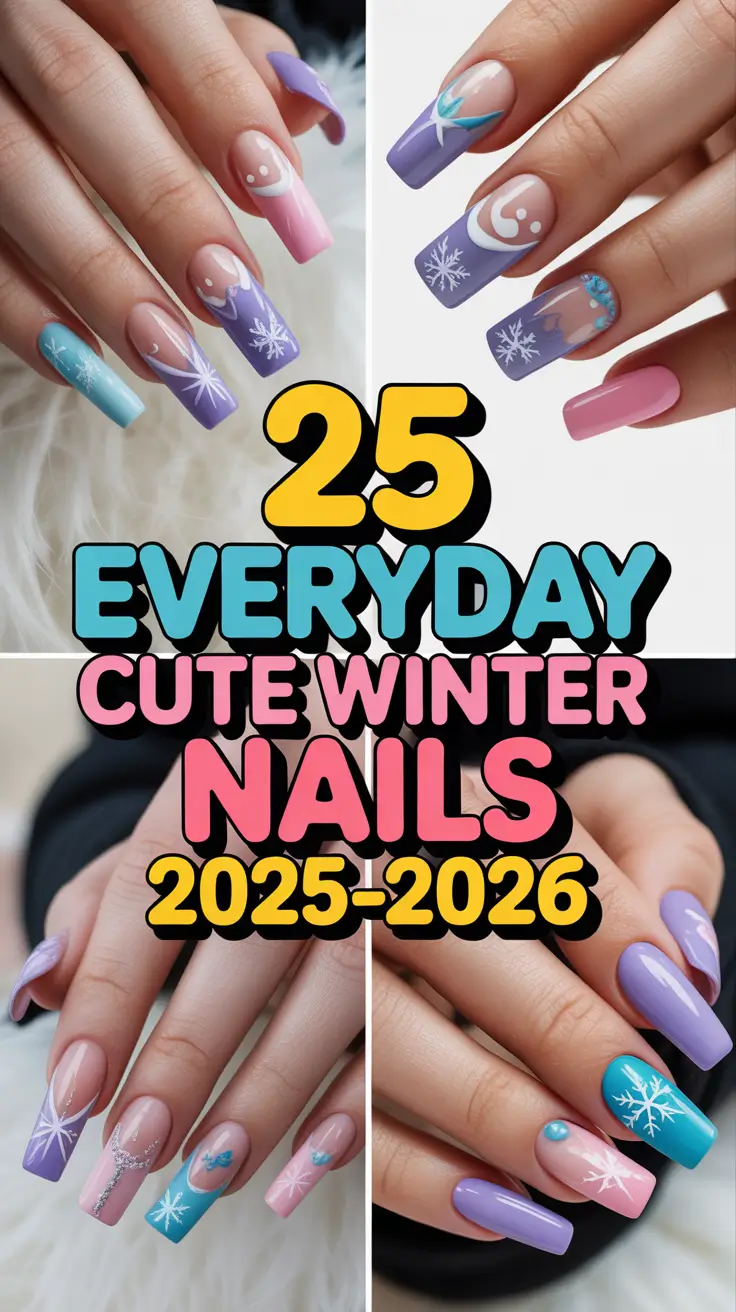 Everyday Cute Winter Nails 2025–2026: Simple & Chic Nail Designs for Cold-Season Inspiration