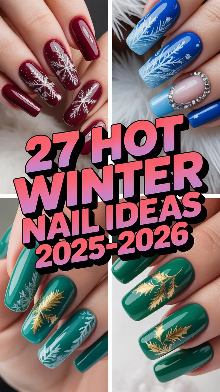Hot Winter Nail Ideas 2025–2026: Classy, Cute & Trendy Manicures for the Cold Season