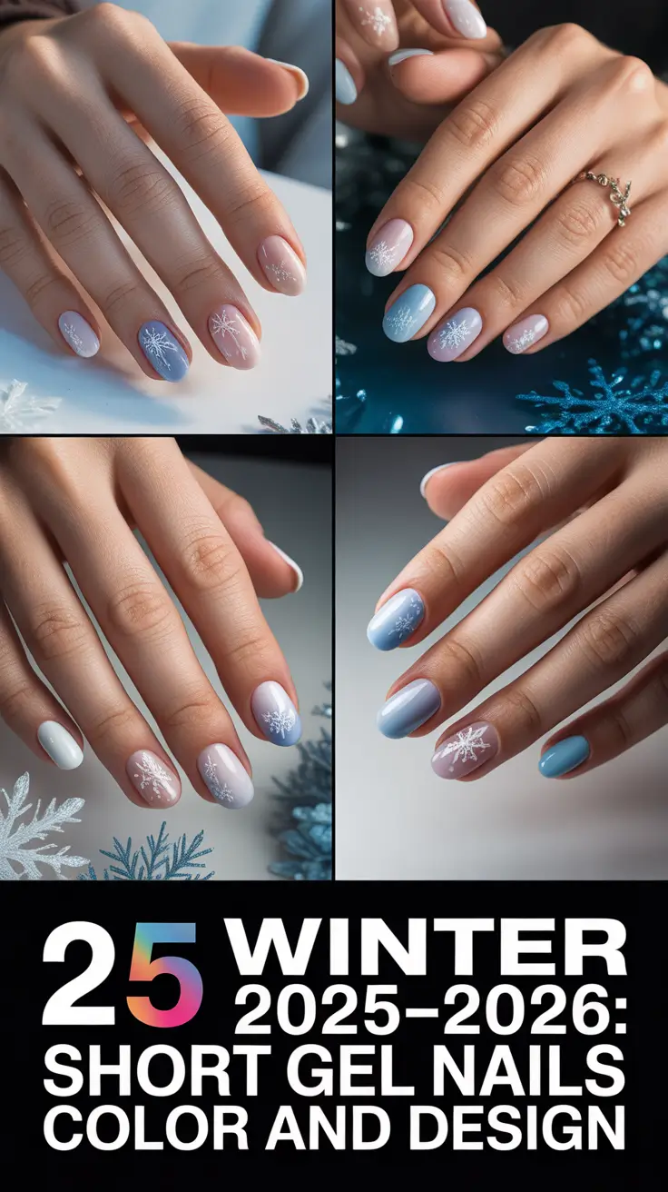Winter 2025–2026: Short Gel Nails Color and Design Ideas