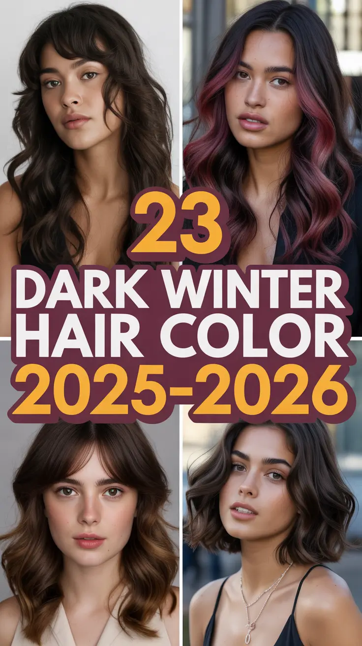 Dark Winter Hair Color 2025–2026: Best Ideas and Palette Inspiration