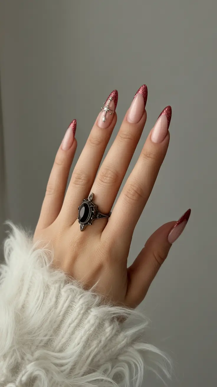 winter-almond-nails-2025-2026-Rose-Stardust-Charm