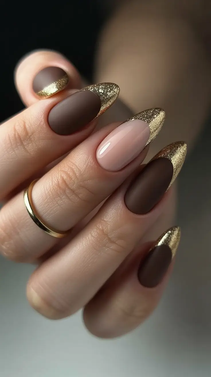 winter-almond-nails-2025-2026-Golden-Espresso-Frost
