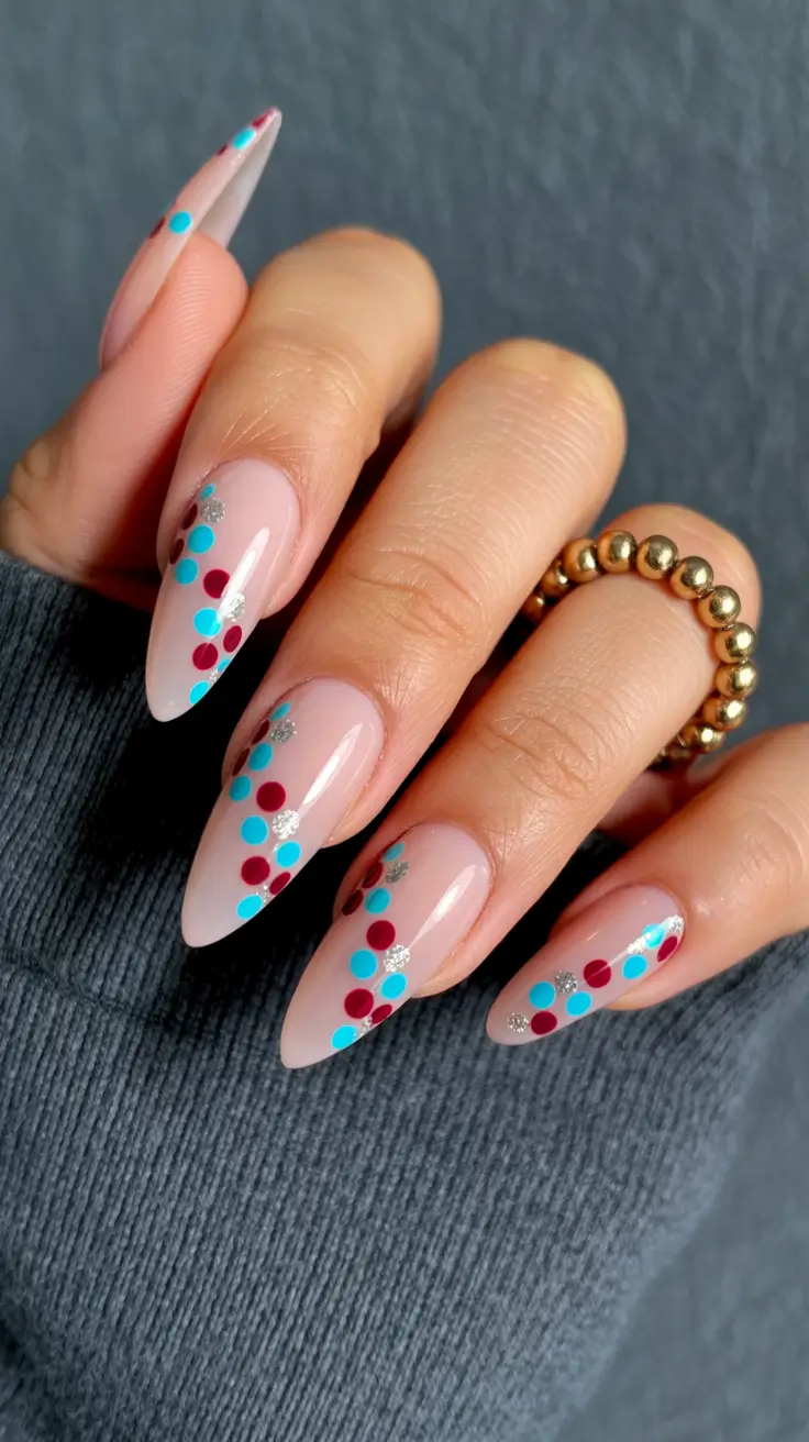 Almond Nail Trends Winter 2025–2026 Confetti Frost Delight