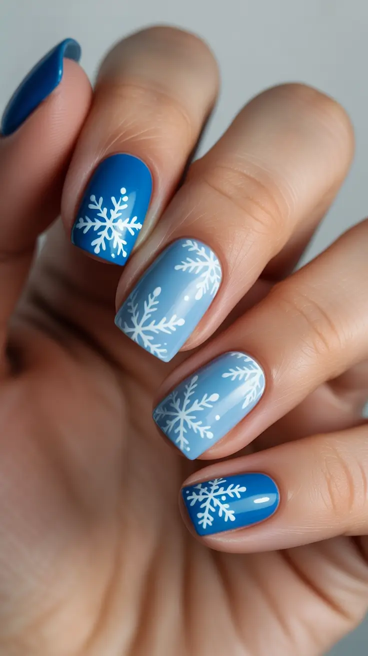 Blue Nail Trends for Winter 2025–2026 Arctic Charm