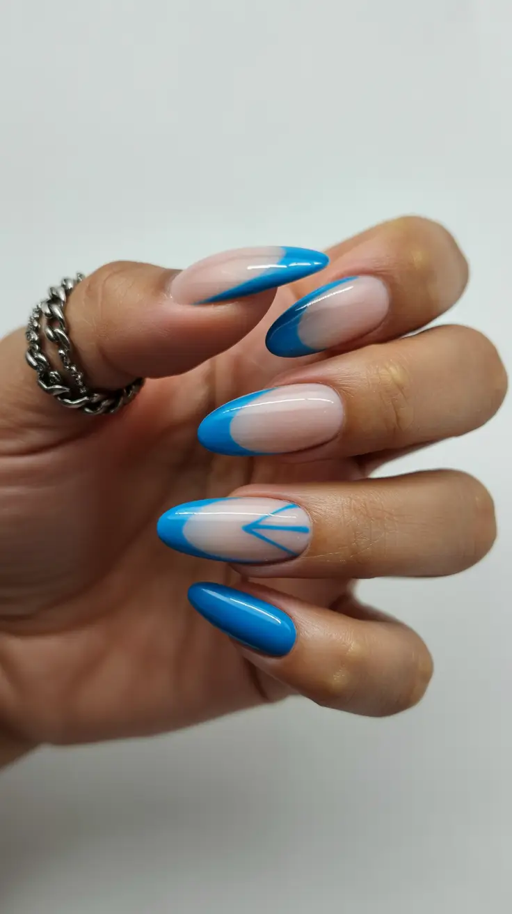 Blue Nail Trends for Winter 2025–2026 Nordic Lines