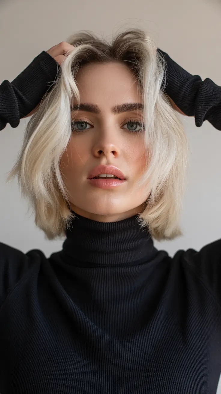 winter bob haircuts 2025-2026 Soft Blonde Bob with Natural Lift