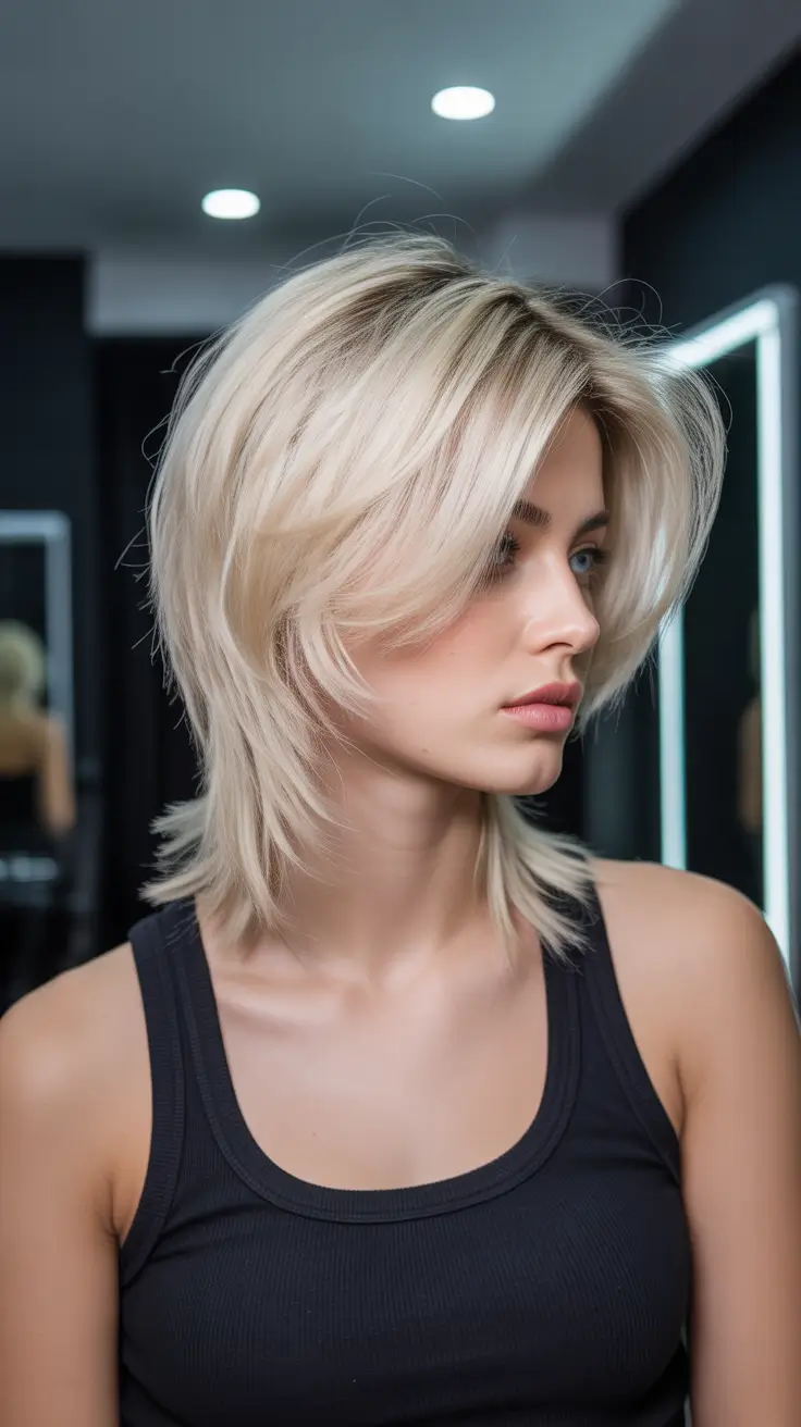 winter bob haircuts 2025-2026 Medium Shag with Airy Layers