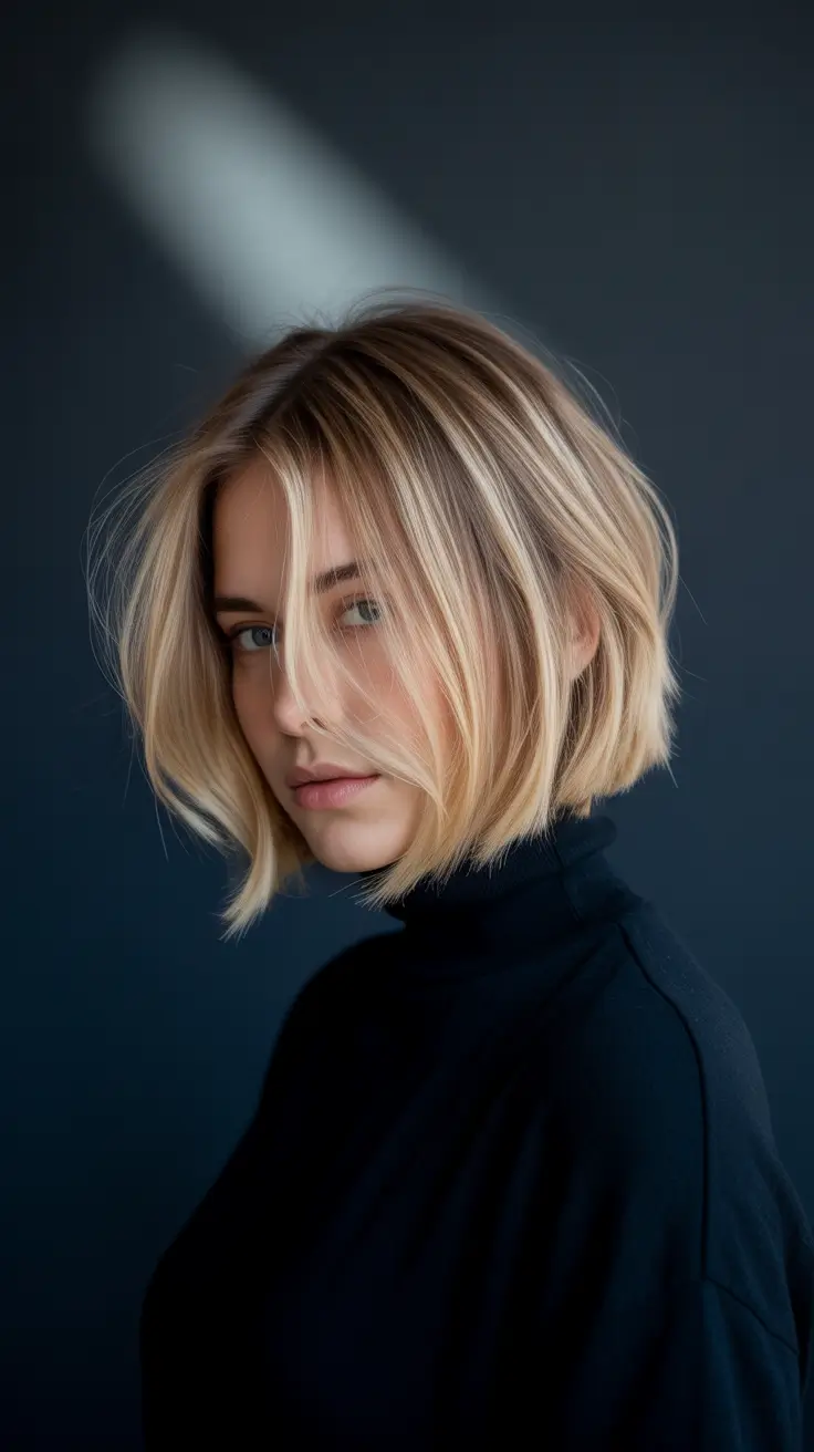 winter bob haircuts 2025-2026 Classic French Bob with a Winter Twist