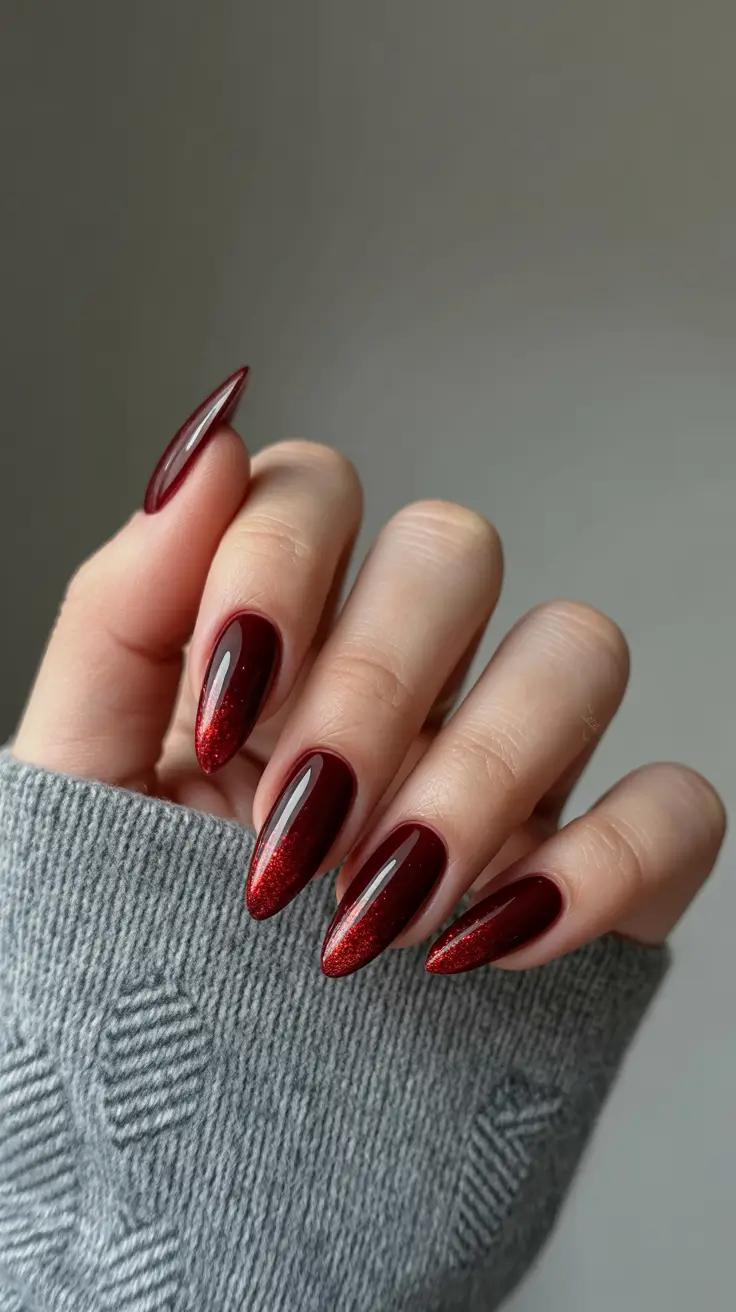 Burgundy Winter Nails Colors 2025–2026 Velvet Wine Elegance