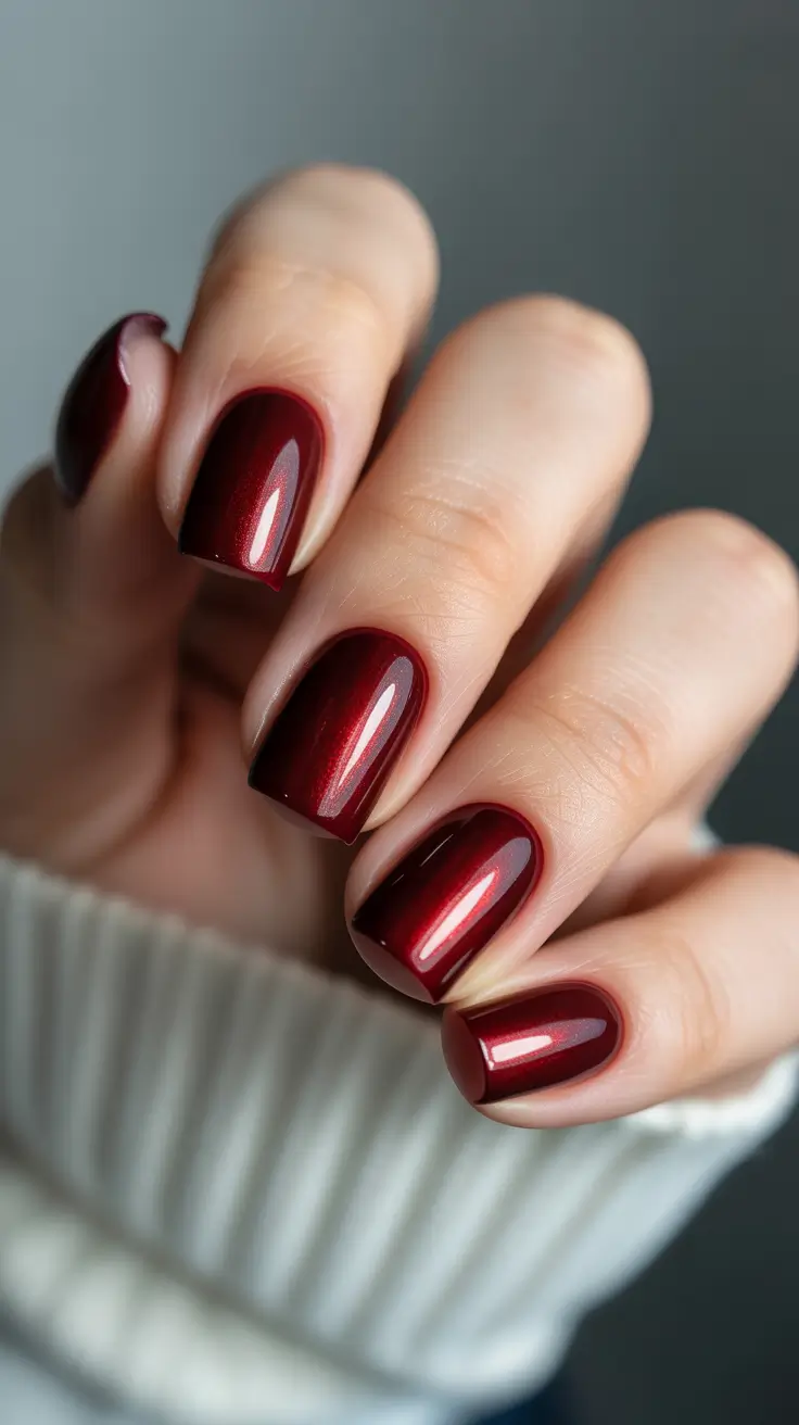 Burgundy Winter Nails Colors 2025–2026 Mulled Wine Glow