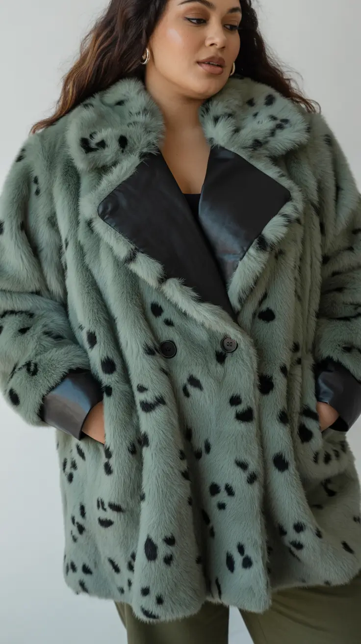winter capsule wardrobe for plus size women 2025-2026 Bold Green Statement