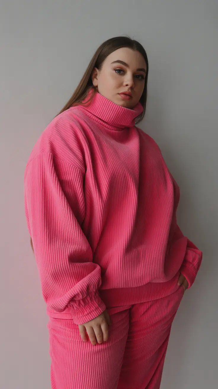 winter capsule wardrobe for plus size women 2025-2026 Playful Neon Pink Energy