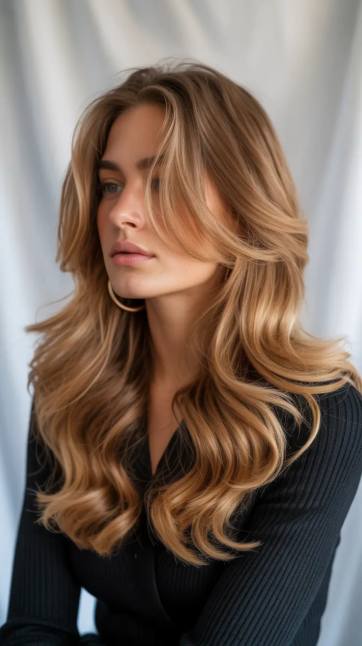 cute winter haircuts 2025-2026 Soft Ginger Glow