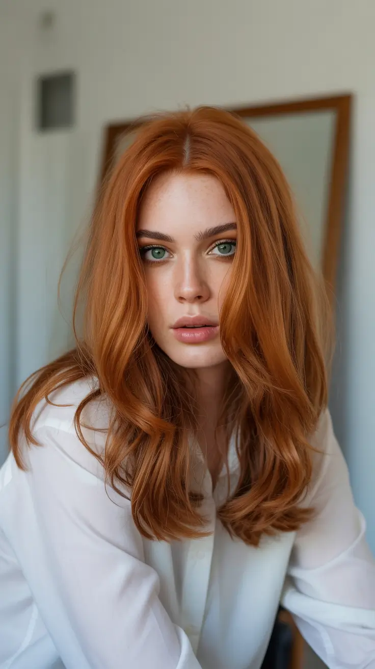 cute winter haircuts 2025-2026 Soft Copper Layers for Cold Days