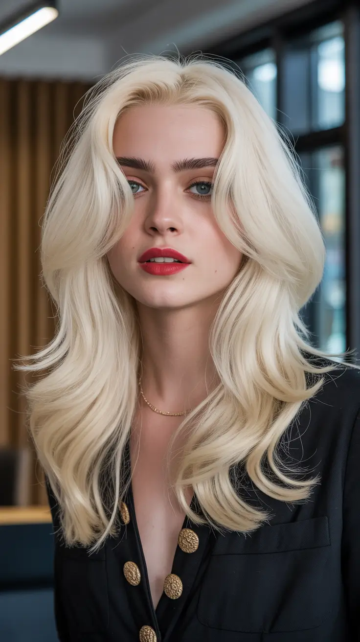 cute winter haircuts 2025-2026 Vanilla Blonde Volume