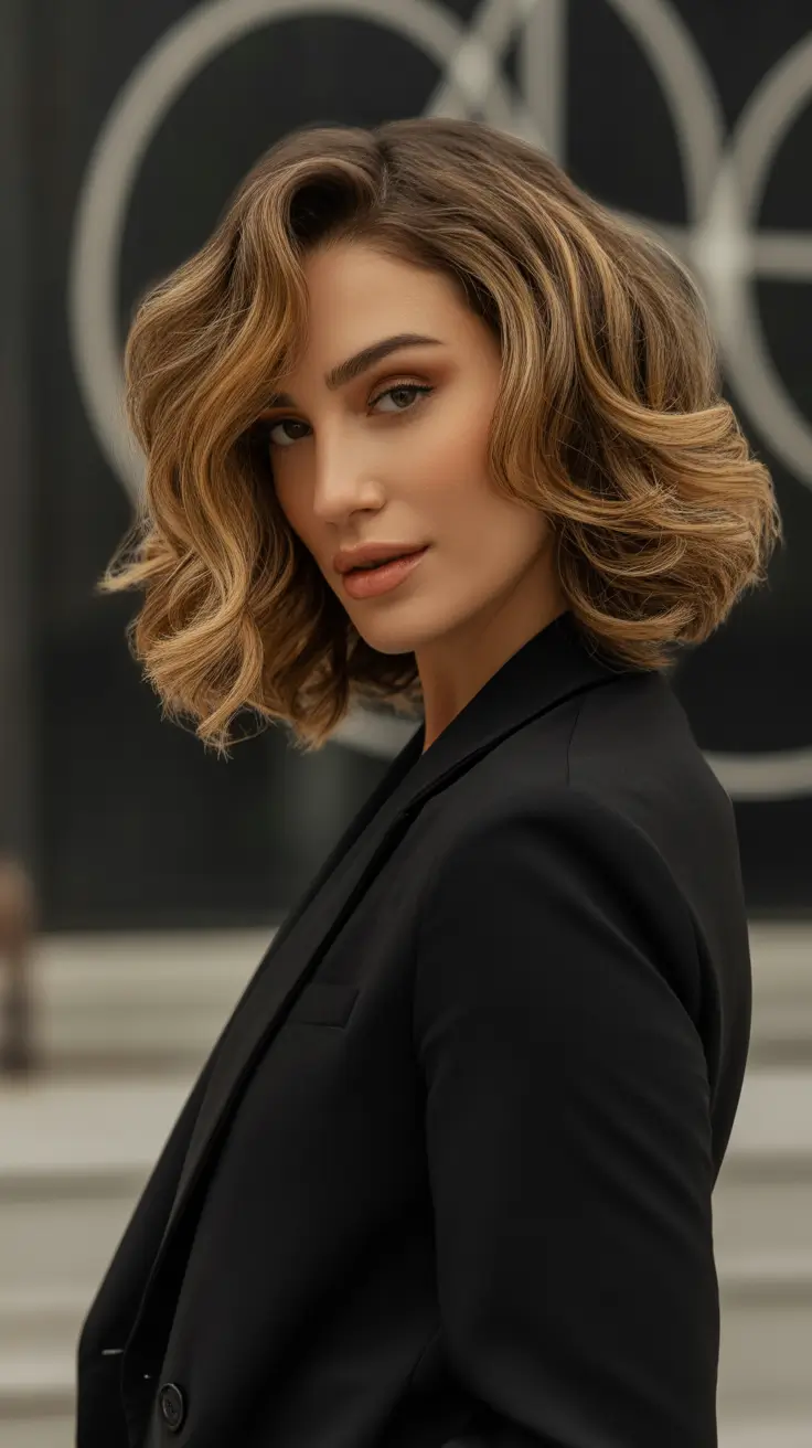 cute winter haircuts 2025-2026 Winter Espresso Waves