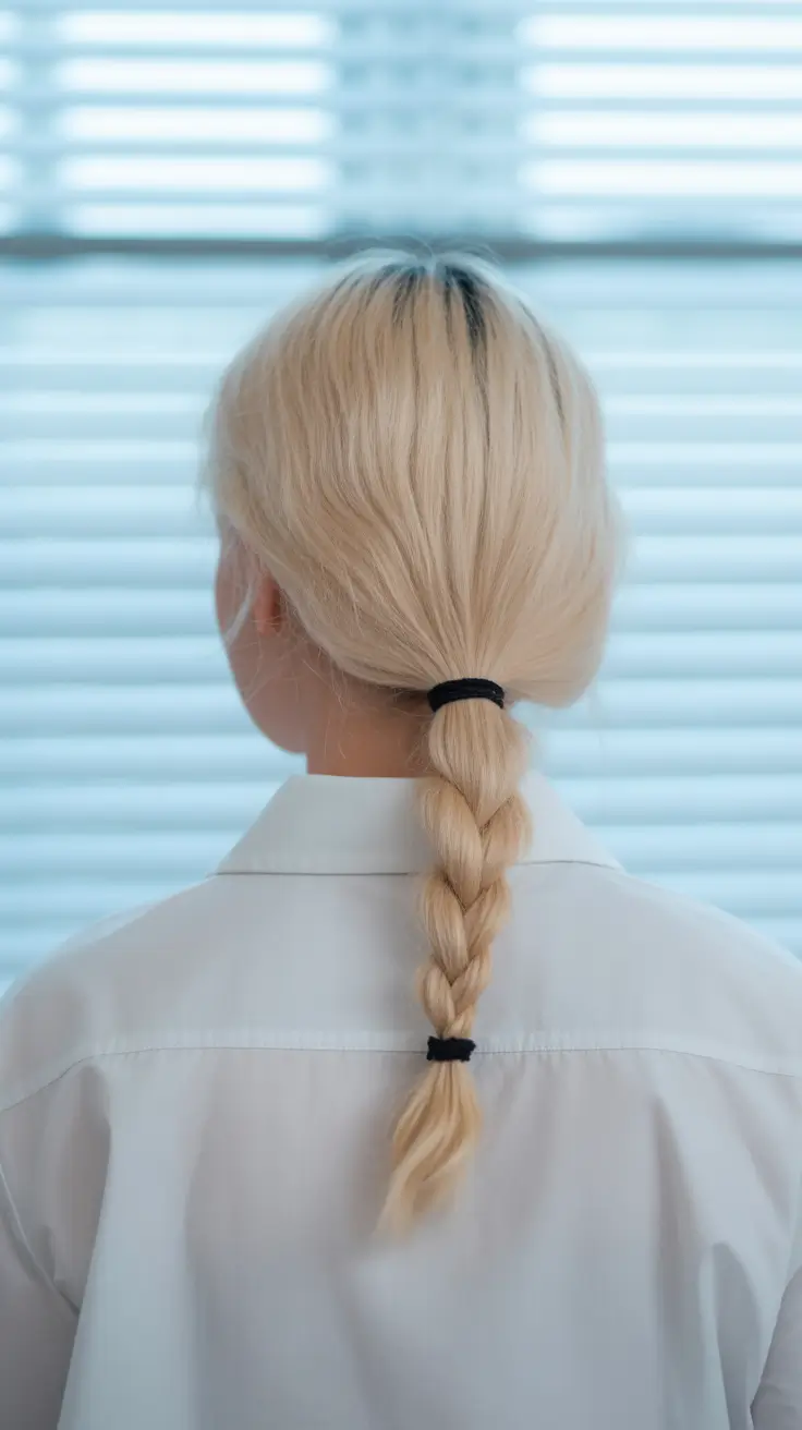 cute winter hairstyles 2025-2026 Simple School Braid