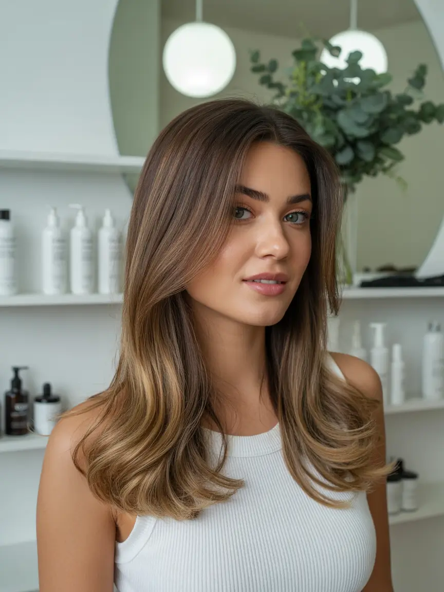 Dark Winter Hair Color 2025-2026 Classic Brunette with Dimensional Highlights