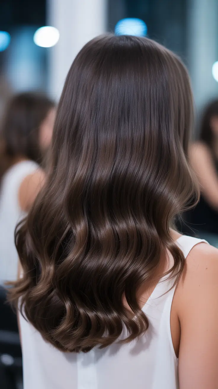Dark Winter Hair Color 2025-2026 Glossy Chocolate Brown