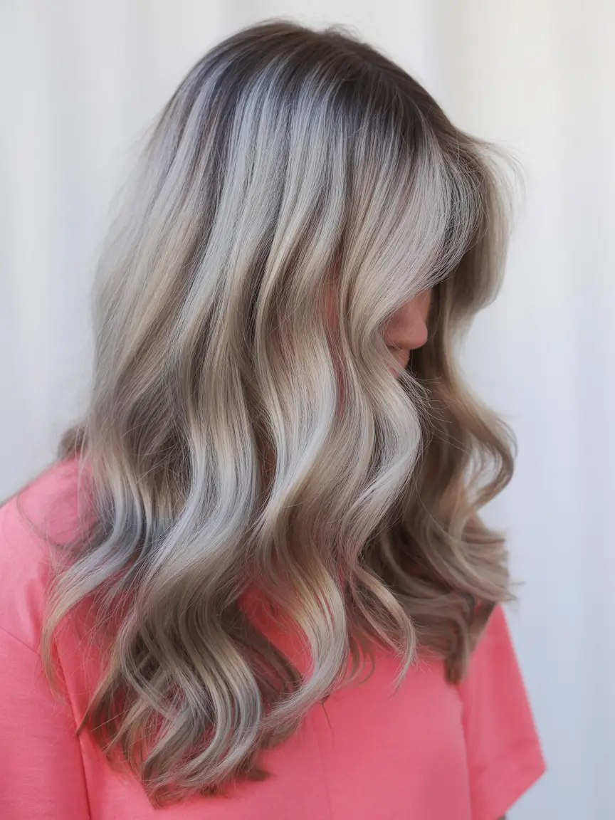 Dark Winter Hair Color 2025-2026 Soft Ash Balayage