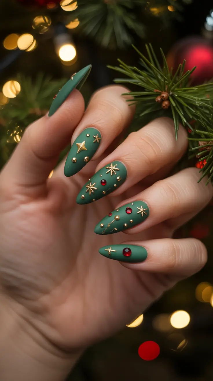 Dark Winter Nail Colors Ideas 2025-2026 Evergreen Glamour
