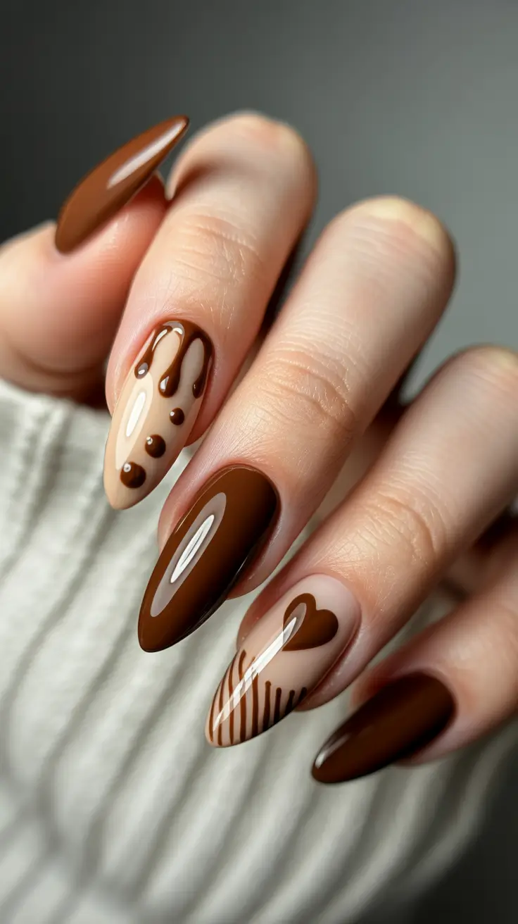 Dark Winter Nail Colors 2025–2026 Mocha Melt Artistry