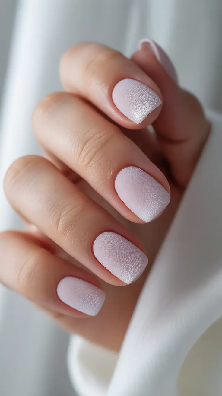 Dip Winter Nail Ideas 2025-2026 Powdered Petal Soft Pink Dip Nails