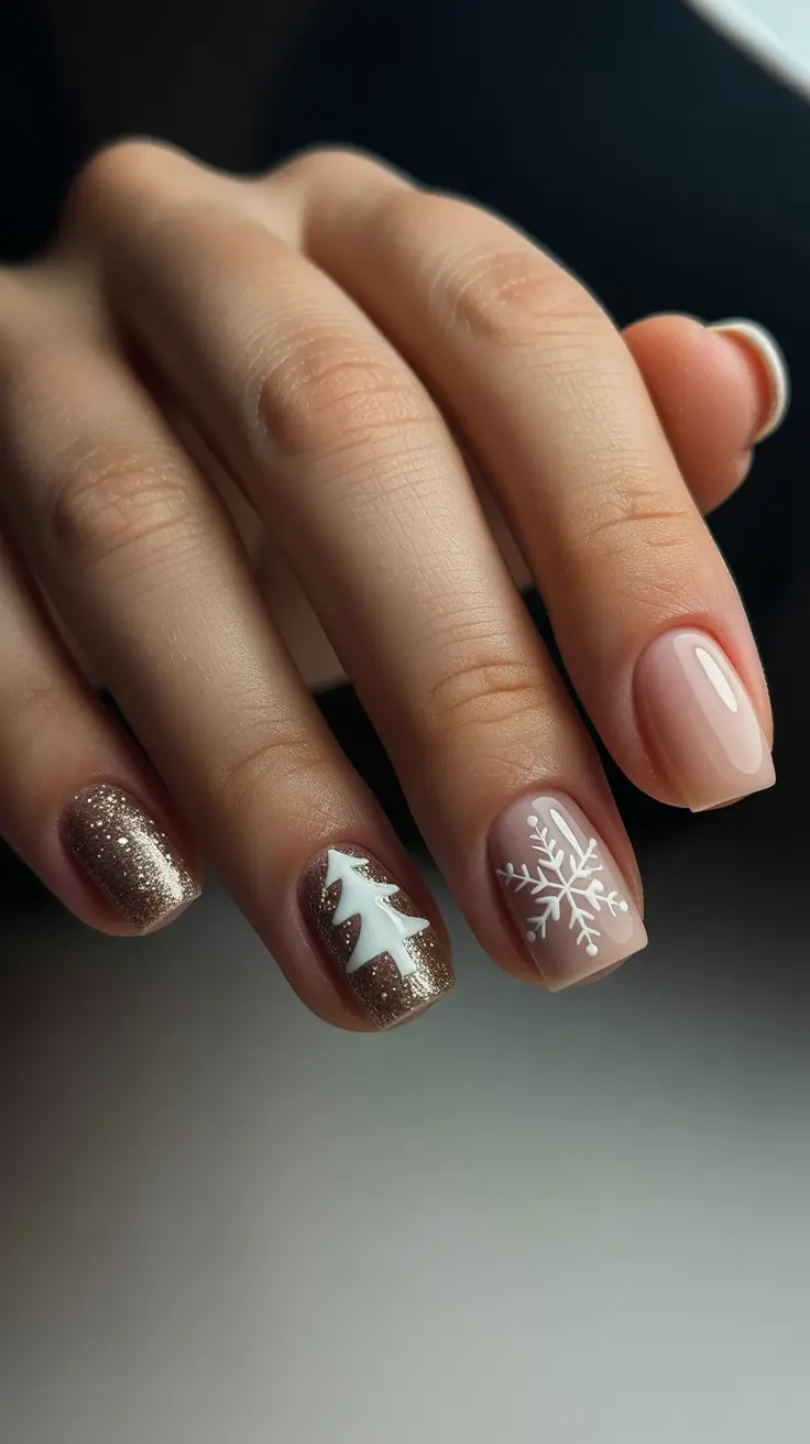 cute-winter-nails-2025-2026-golden-glow-and-snowy-whispers