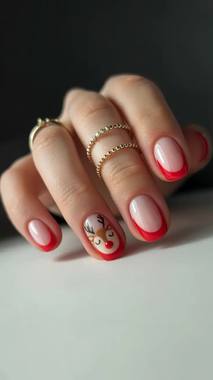 cute-winter-nails-2025-2026-red-french-reindeer
