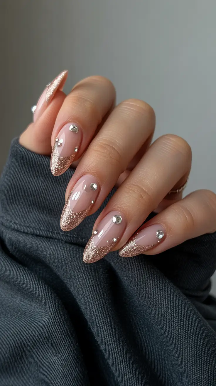 cute-winter-nails-2025-2026-champagne-sparkle-with-crystals