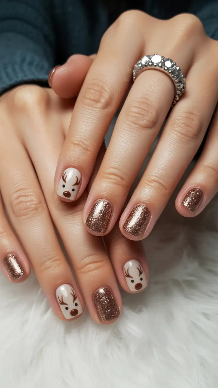 cute-winter-nails-2025-2026-cozy-reindeer-charm