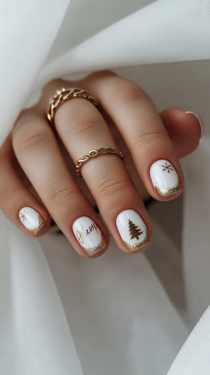 cute-winter-nails-2025-2026-golden-holiday-french
