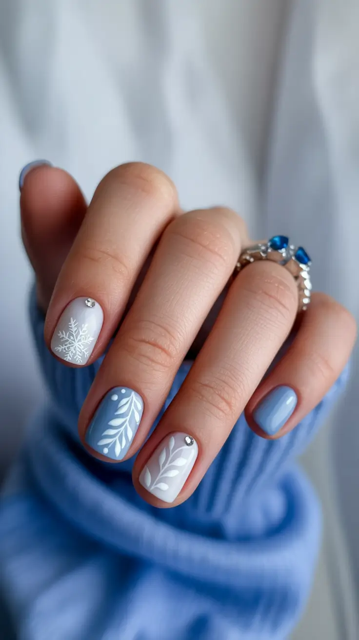 cute-winter-nails-2025-2026-frosty-blue-petals