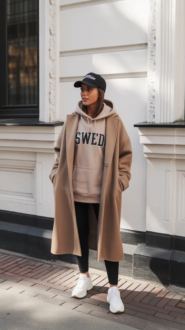 cozy winter outfits 2025-2026 Sporty Layers with Streetwear Edge