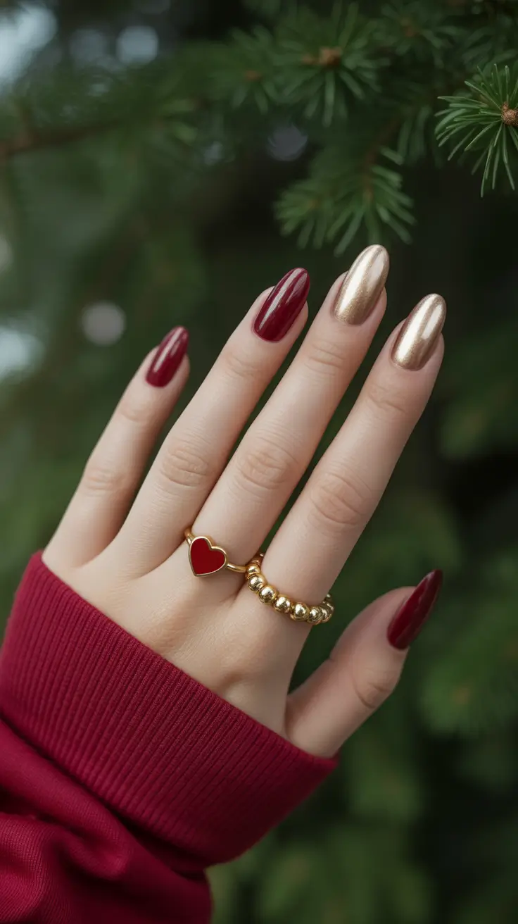 Gel Nail Trends Winter 2025-2026 Holiday Harmony