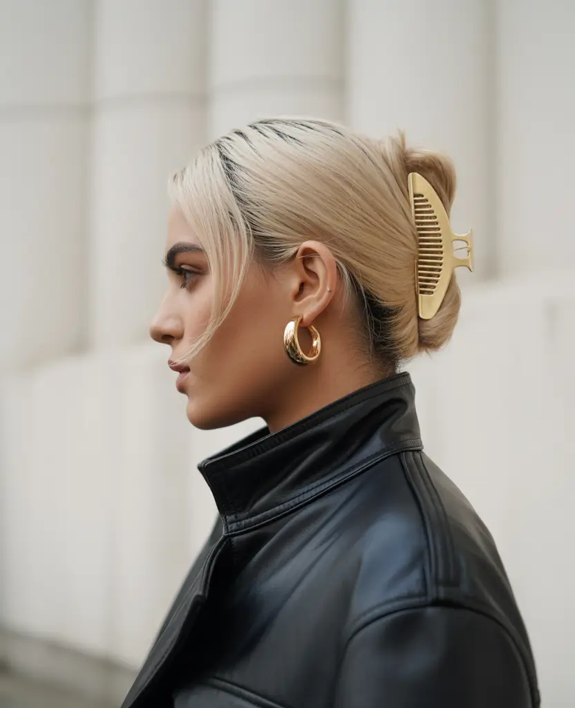 winter-hairstyles-2025-2026-Minimalist-Claw-Clip-Chic