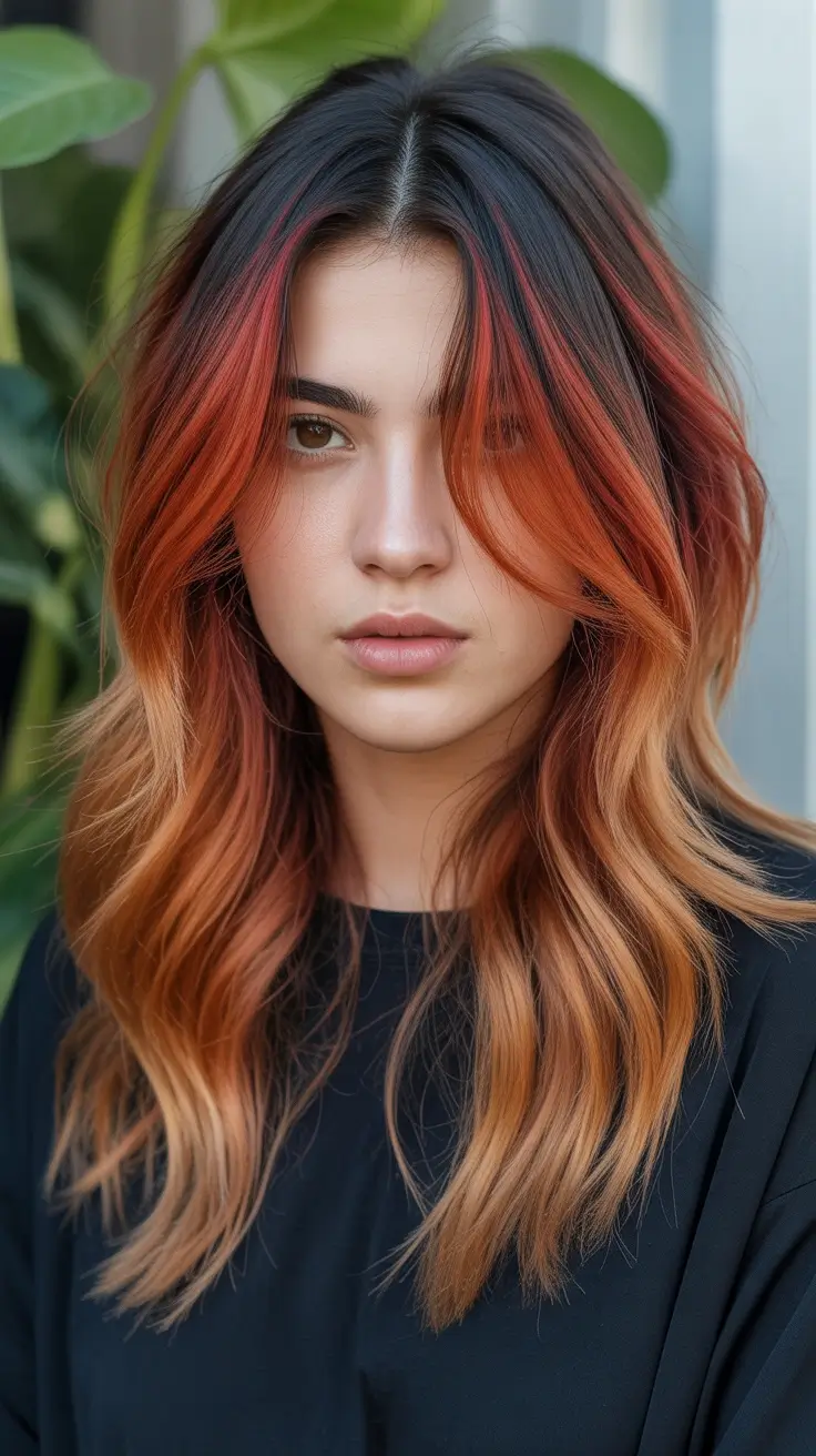 winter-hair-colors-highlights-2025-2026-Fiery-Auburn-Blend