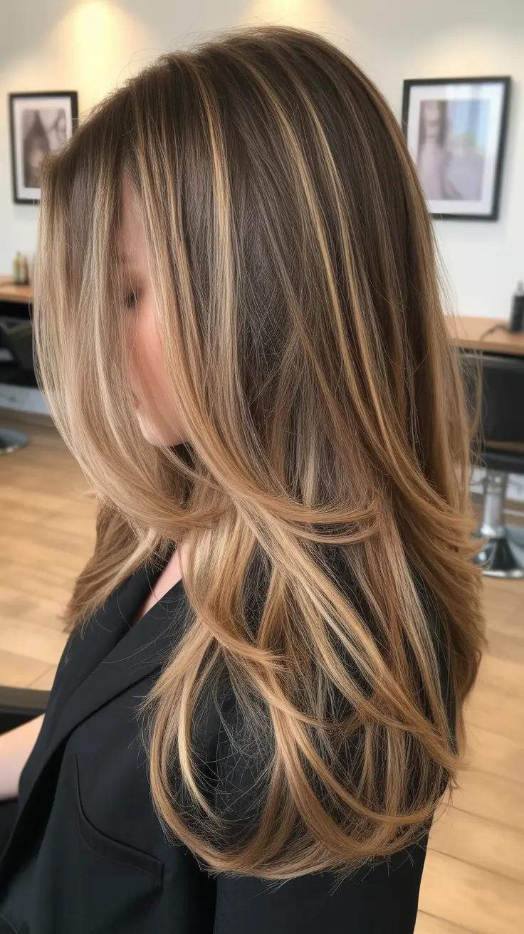 winter-hair-colors-highlights-2025-2026-Golden-Layered-Highlights
