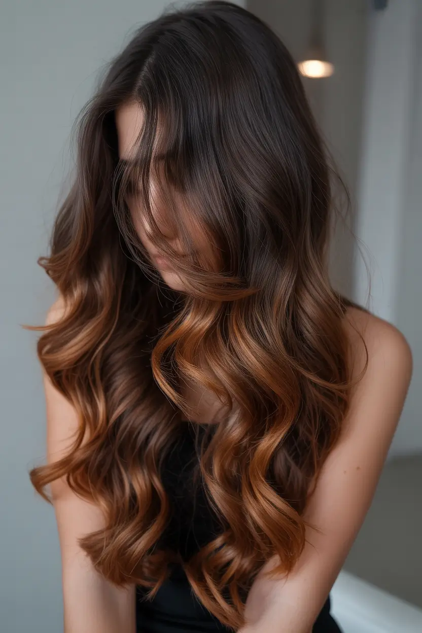 winter-hair-colors-highlights-2025-2026-Copper-Infused-Brunette