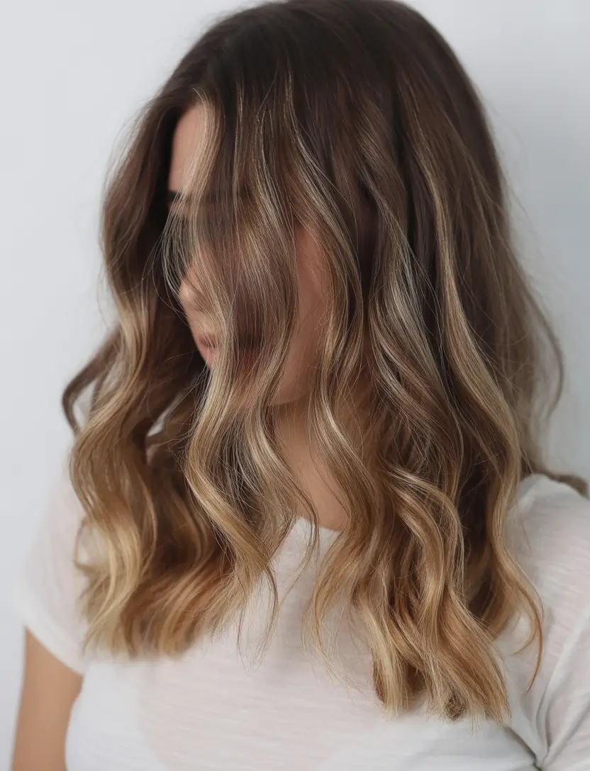 winter hair colors highlights 2025-2026 Soft Brunette Balayage