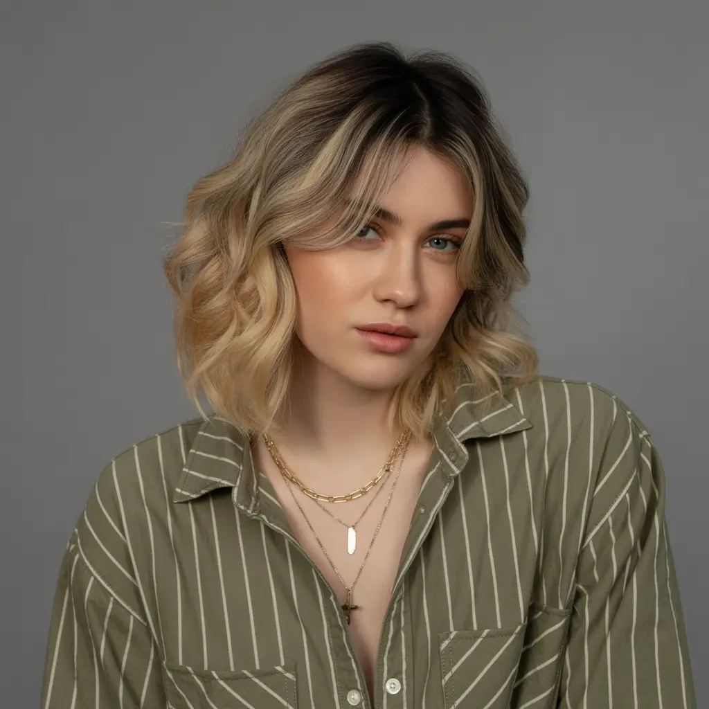 winter hair colors highlights 2025-2026 Soft Blonde Lob with Depth