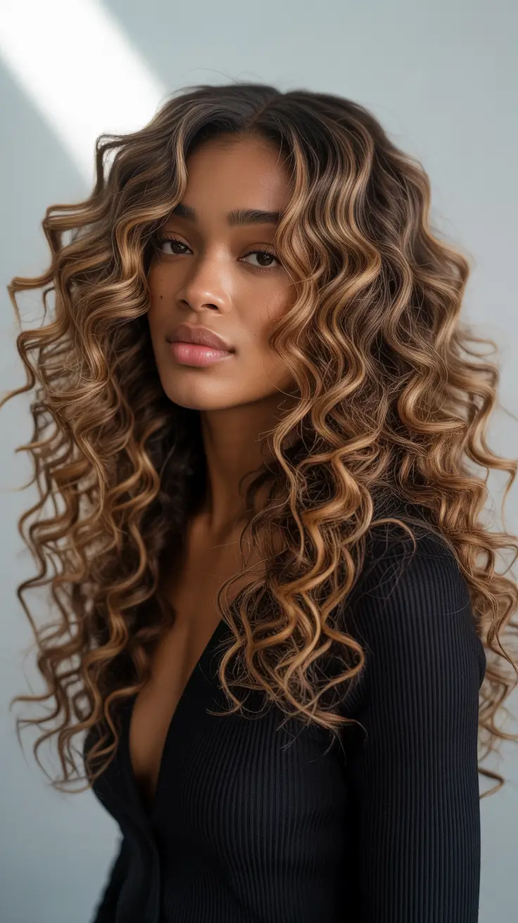 winter-hair-colors-highlights-2025-2026-Defined-Curls-with-Honey-Ribbons
