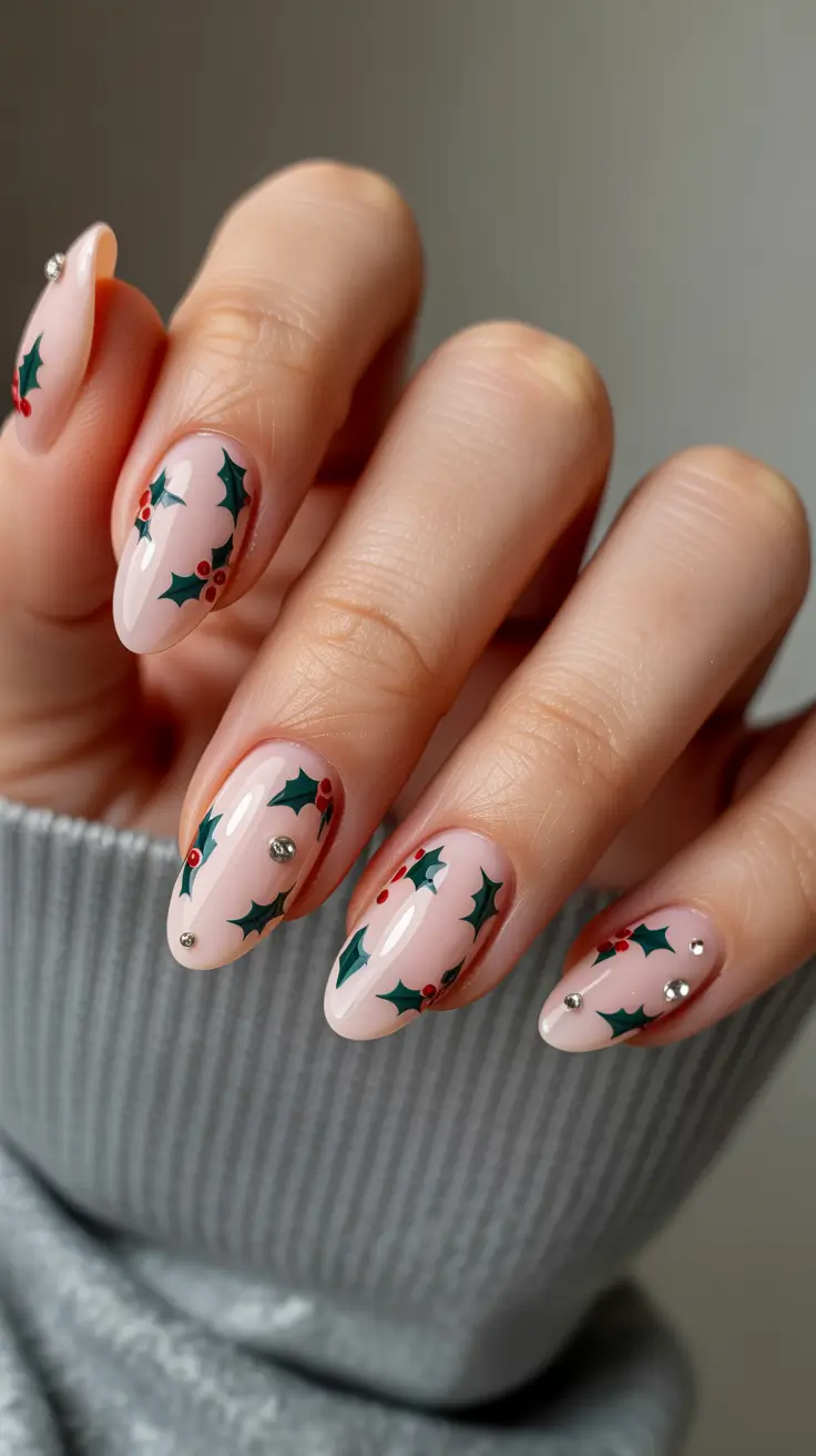 Hot Winter Nail Ideas 2025–2026 Holly Berry Chic