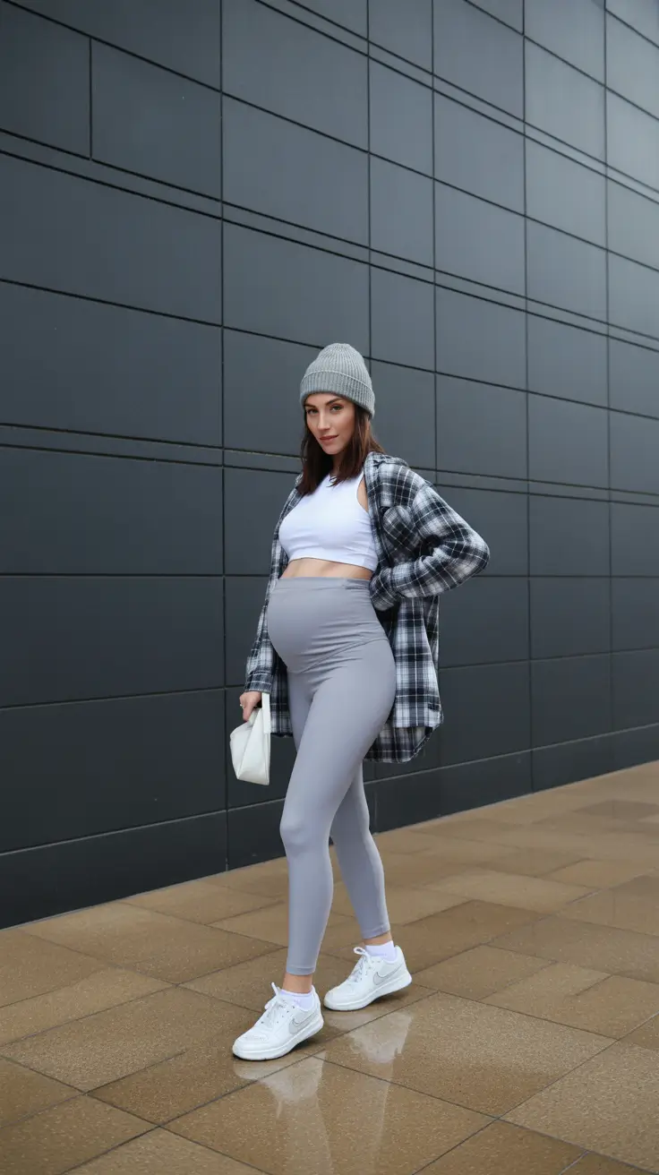 maternity outfits 2026 Sporty Ease: The Rise of Athleisure Confidence