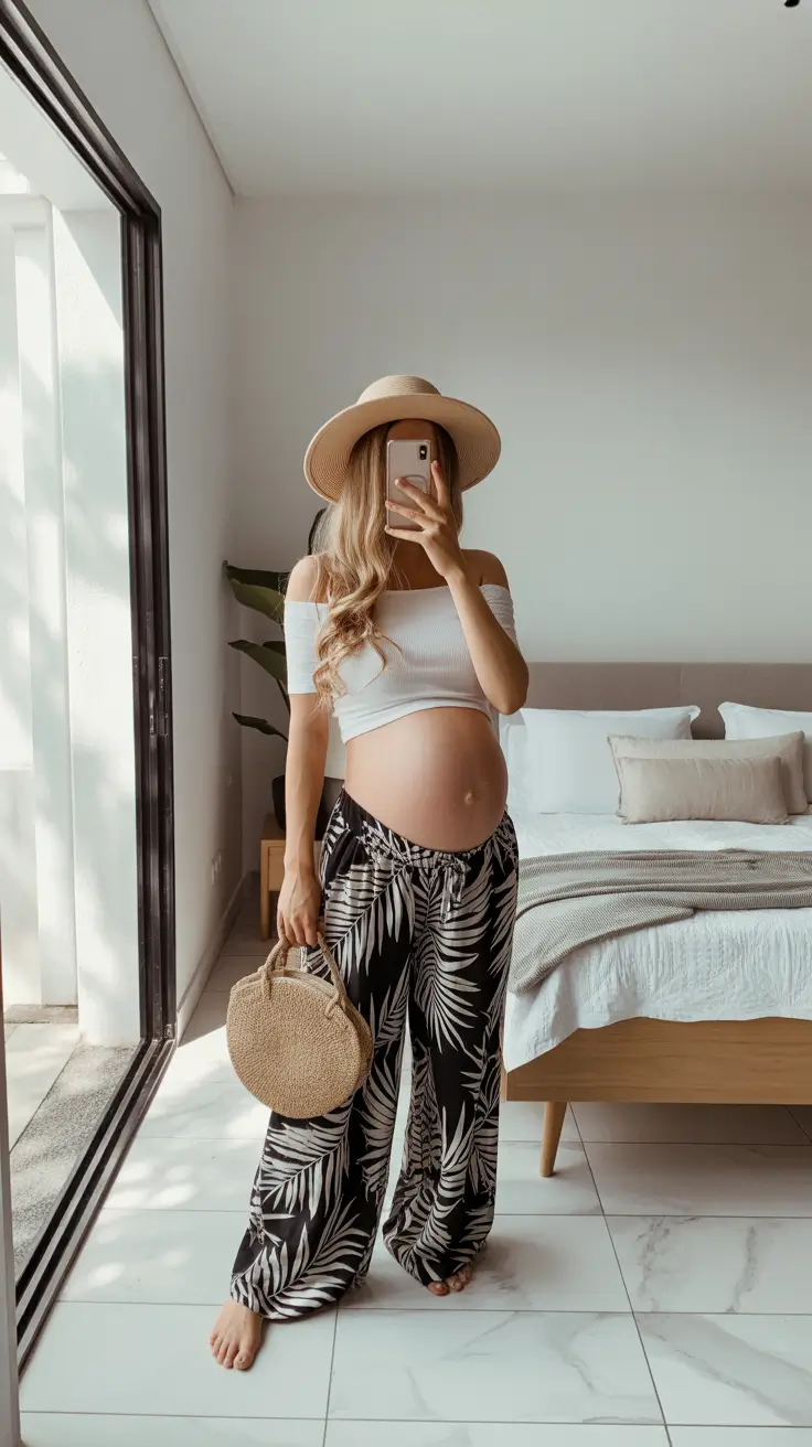 maternity outfits 2026 Tropical Ease & Breezy Confidence