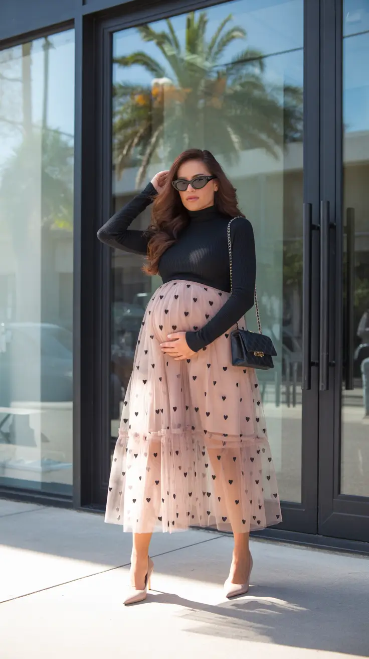 maternity outfits 2026 Chic Hearts & Urban Romance