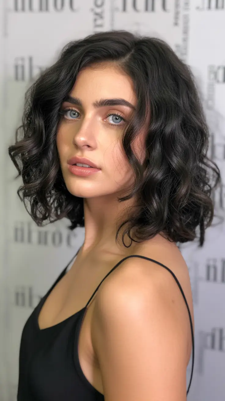 medium haircuts winter 2025-2026 Classic Wavy Bob with Volume