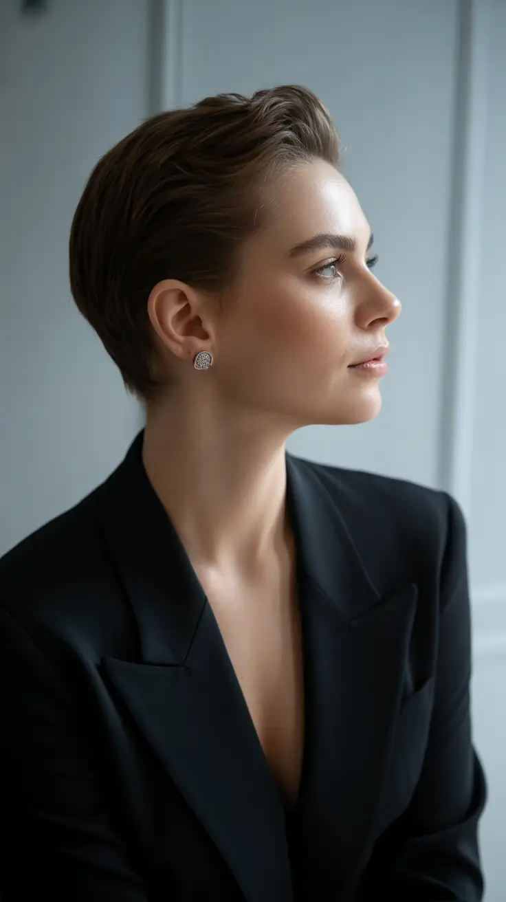 Modern Pixie Haircuts Winter 2025–2026 Sleek Sculpted Muse