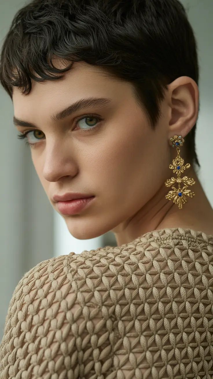 Modern Pixie Haircuts Winter 2025–2026 Velvet Noir Crop