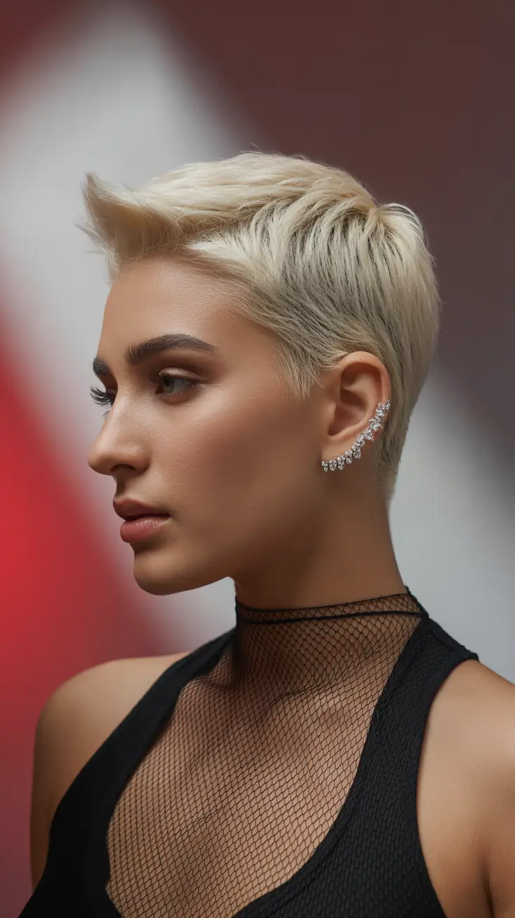 winter pixie haircuts 2025-2026 Chic Minimalist Undercut Pixie